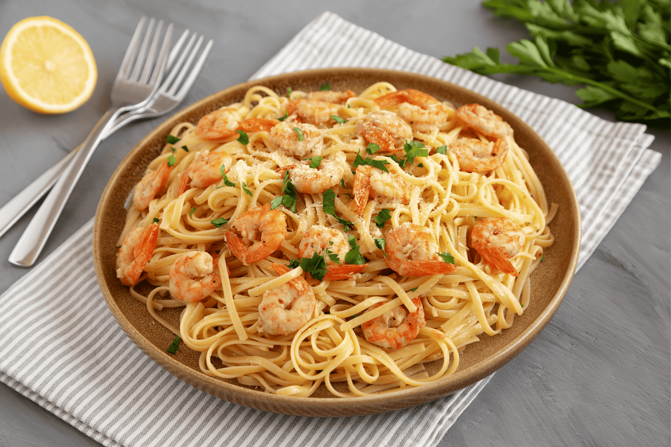 Garlic Butter Shrimp Pasta
